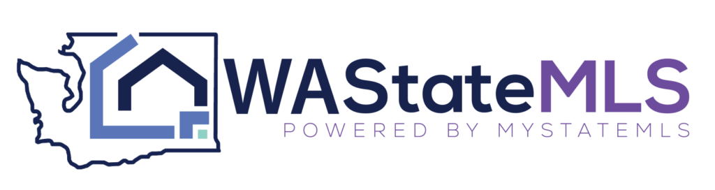 Washington State's MLS logo includes an outline of the state, a beautiful evergreen tree, and the firm name.